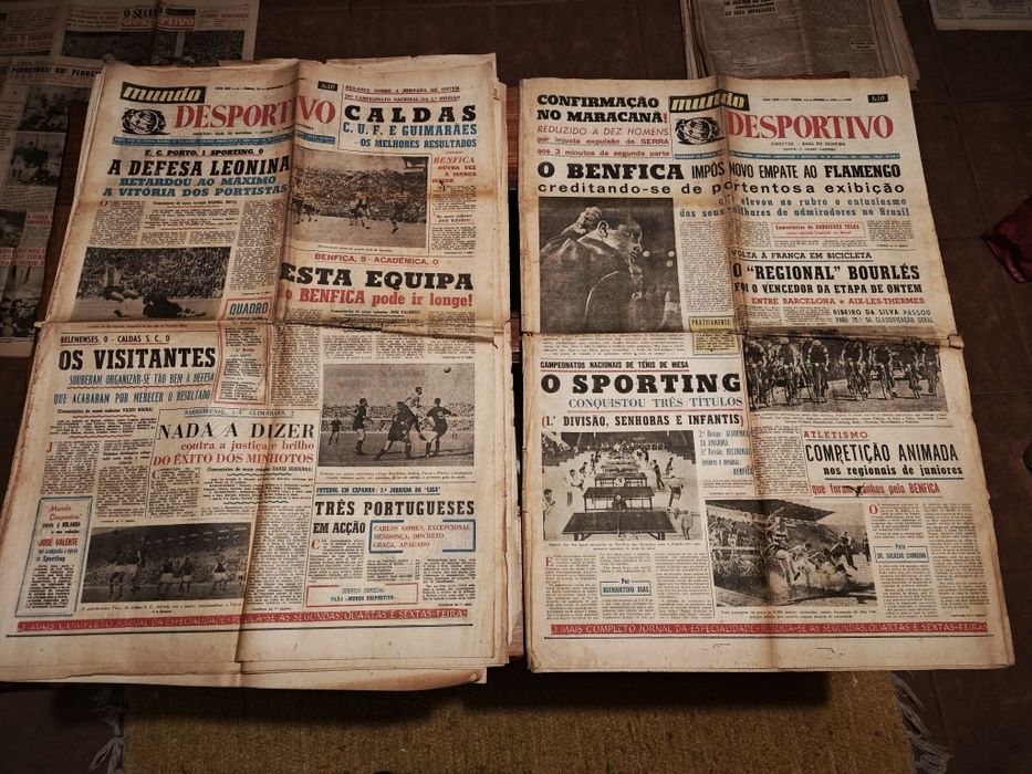 Lote de jornais Mundo Desportivo