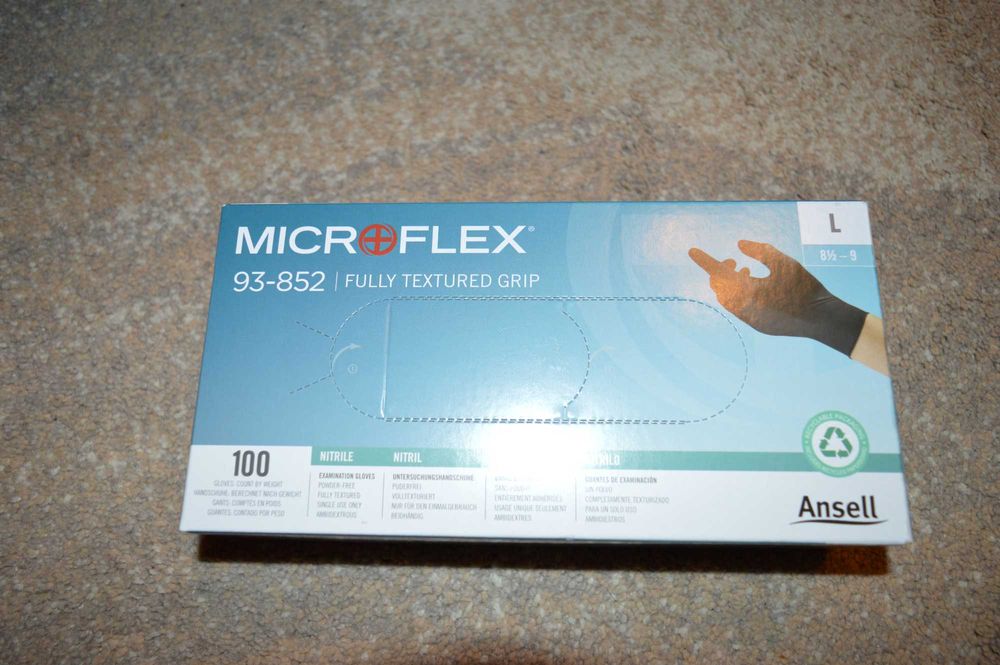 ANSELL 93-852 MICROFLEX rękawice nitrylowe moto L