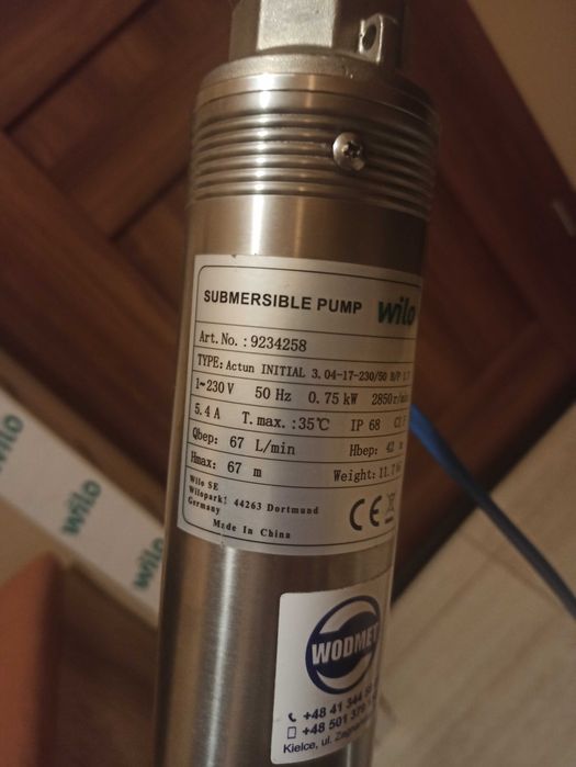Pompa głębinowa do studni