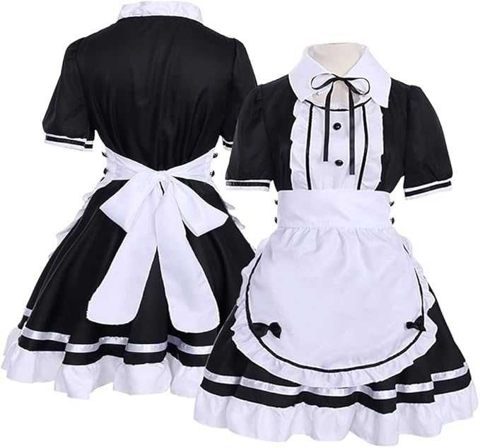 Kostium POKOJÓWKI Anime Maid – Uroczy Zestaw Lolita (Rozmiar XL)
