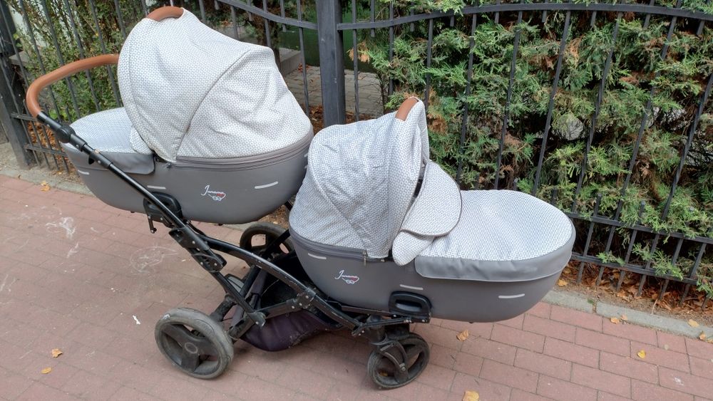 Wózek Junama Duo zestaw gondole + spacerówki + dodatko