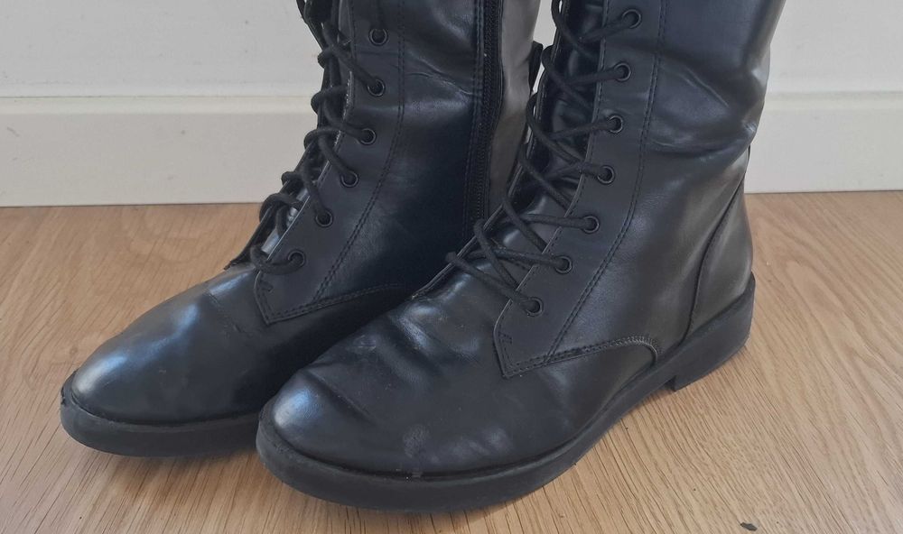 Botas Cano Alto Zara: Tam 36
