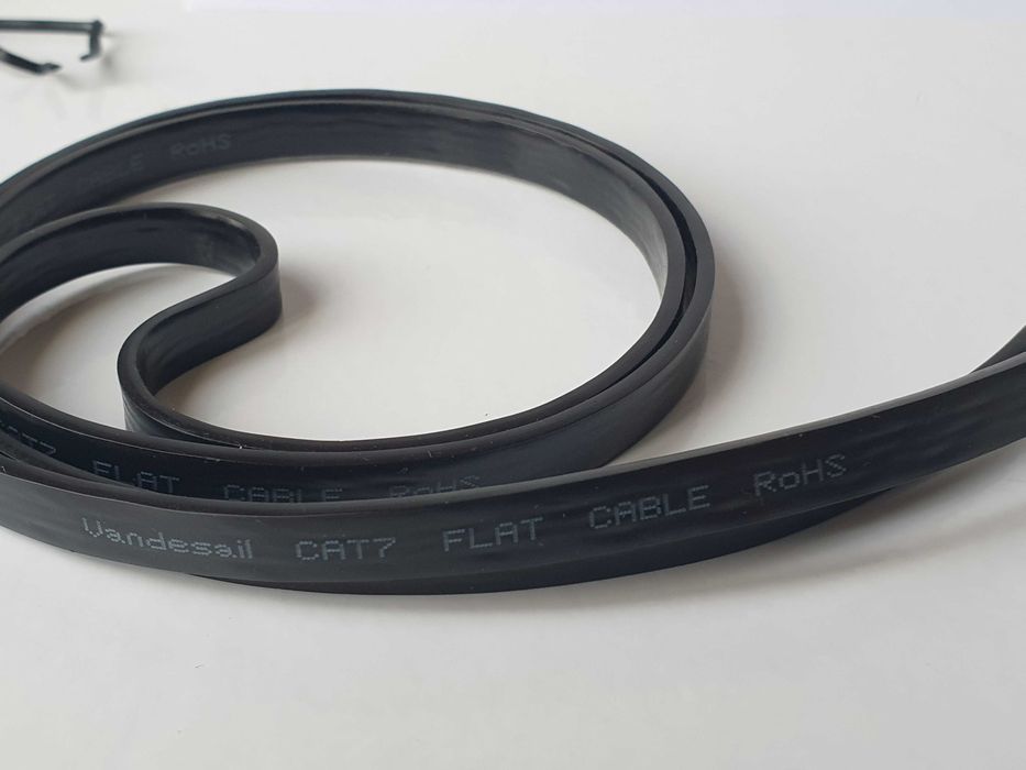 Патч корд CAT 7   10Gbp  600MHz 10Gbp Vandersail  плоский   1м