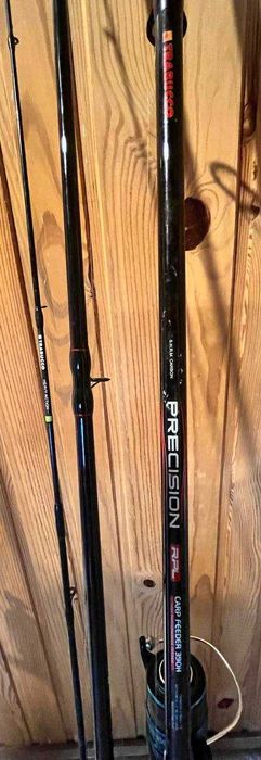 Trabucco PRECISION RPL 3,90 + Kołowrotek WFT Fast Feeder & Braid 6500