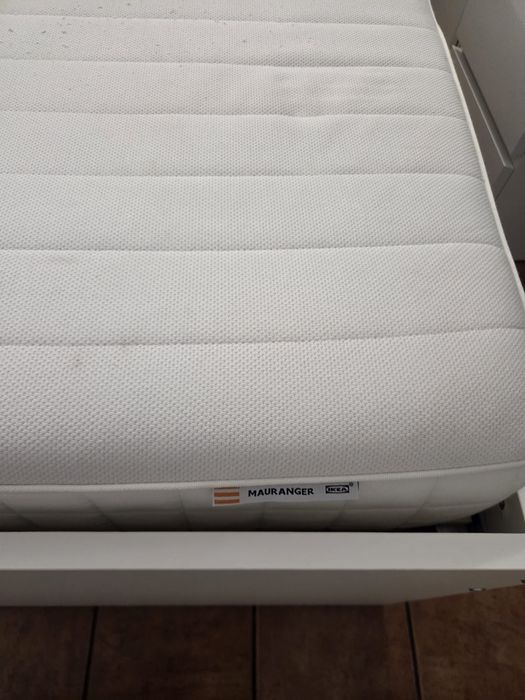 Estr. Cama c/ cama-gaveta + arrumação SLakt (Ikea)