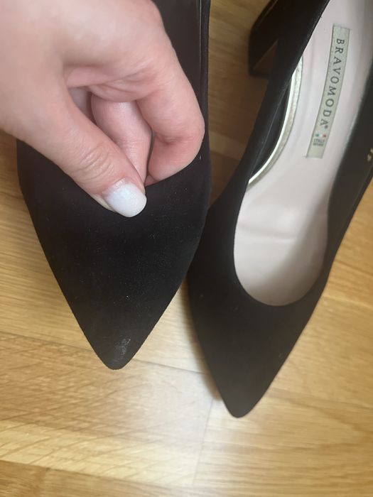 чорні замшеві туфлі жіночі 37 розмір