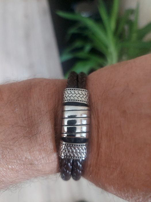 Stylowa modna bransoletka męska