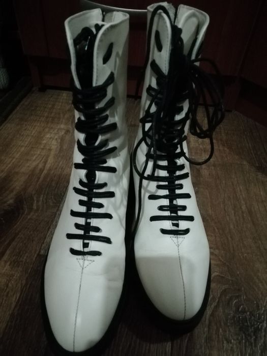 Ботинки кожаные, зимние