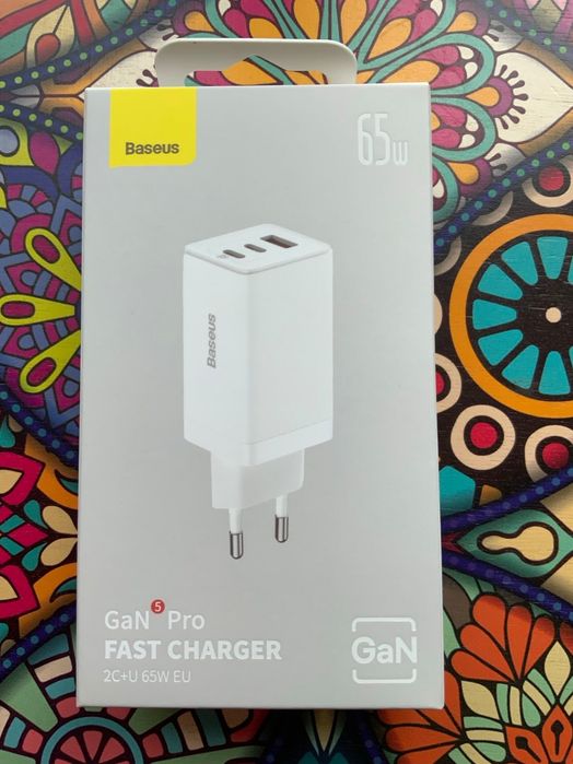 Зарядний пристрій Baseus Gan5 Pro Can5 Pro Ultra Slim Fast Charger 65w