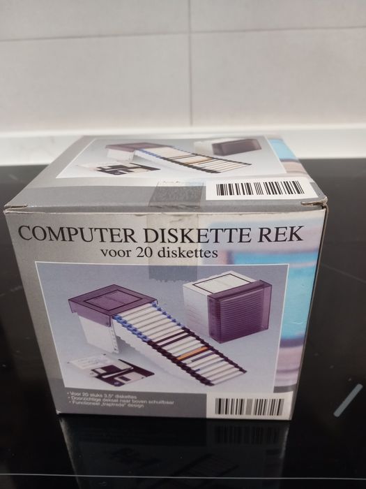Caixa arquivo disketes vintage64172199160194121