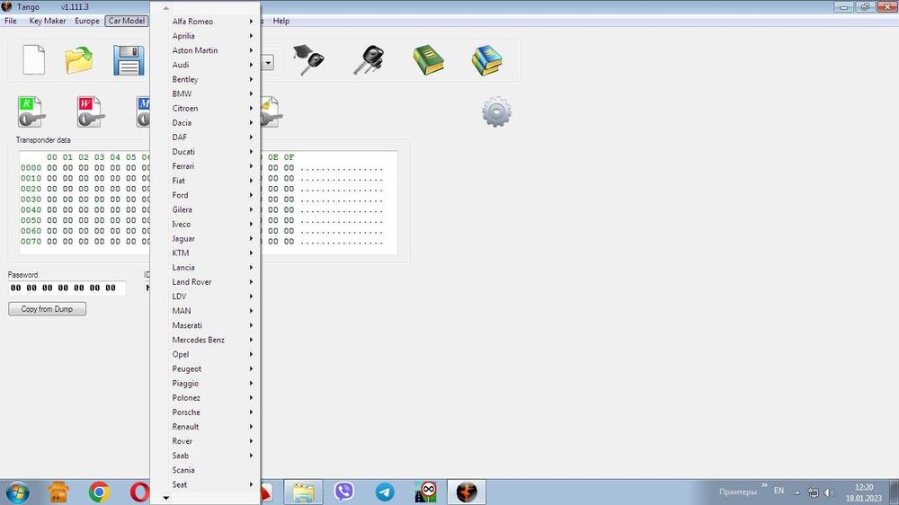 Программатор Tango v1.111.3