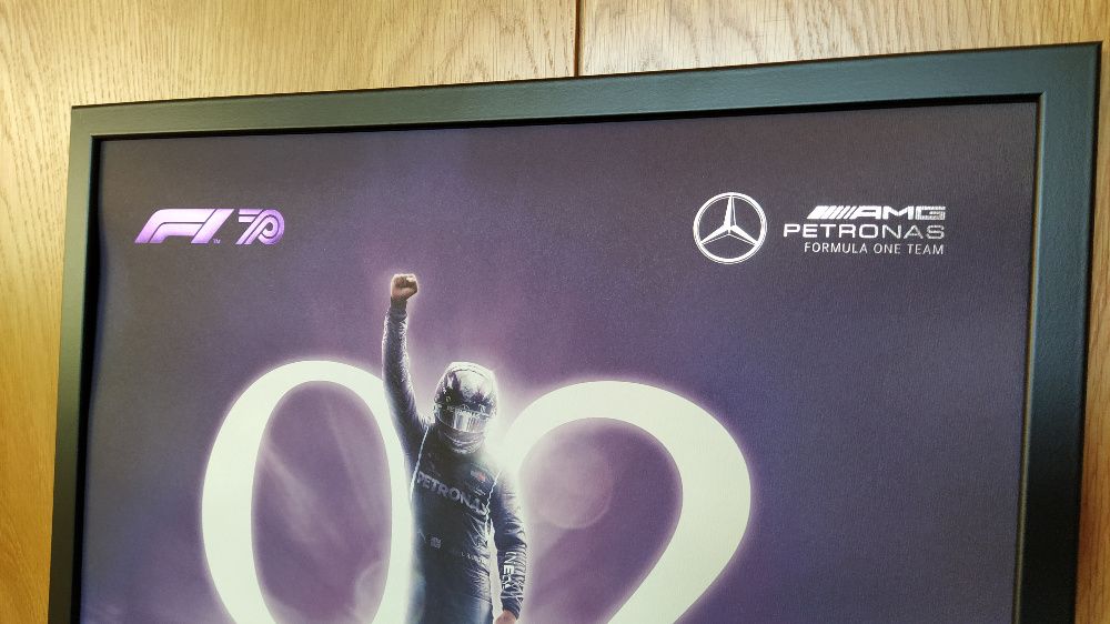 Poster Lewis Hamilton Mercedes-AMG Formula 1 edição limitada