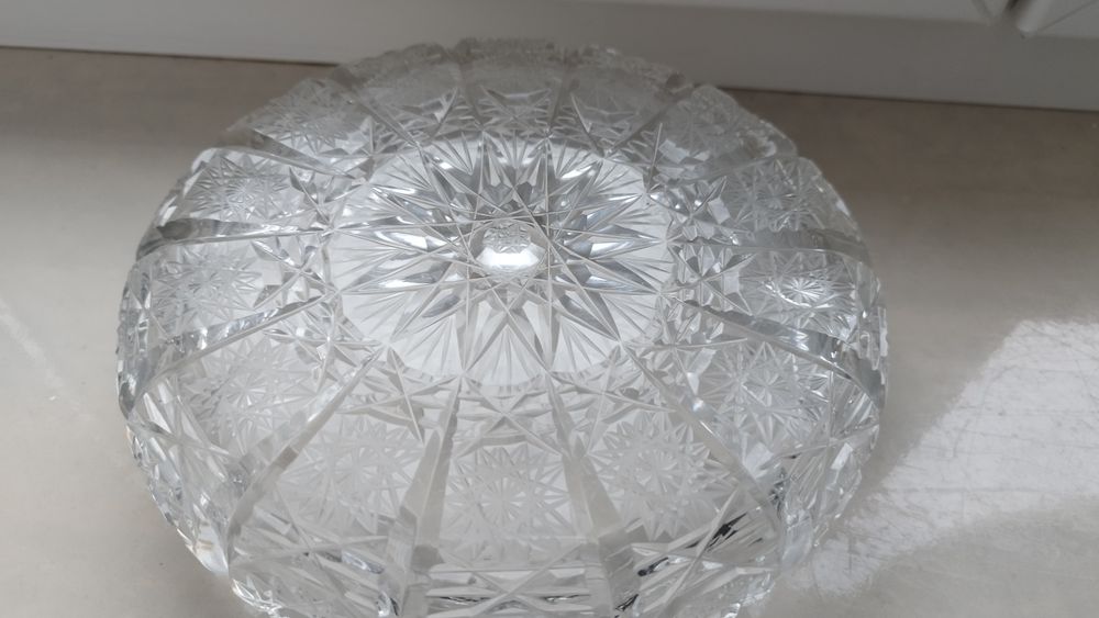 Duza popielniczka kryształowa