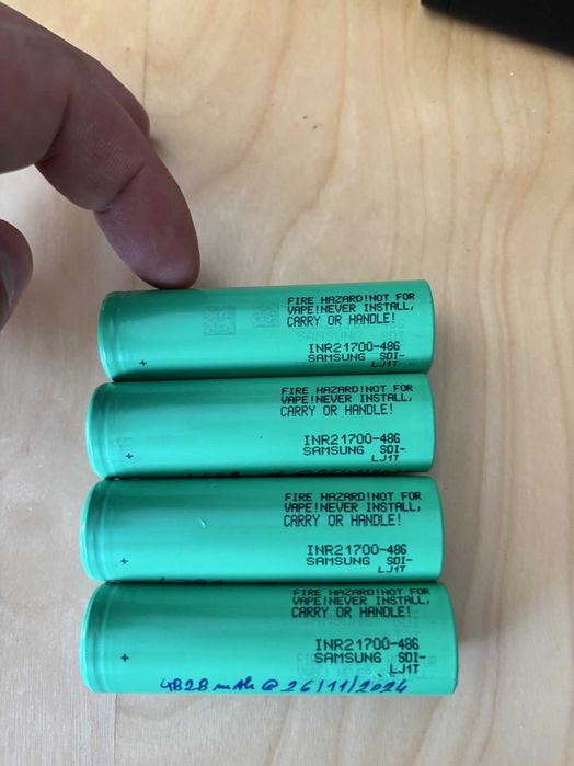 4 Baterias 21700 Samsung INR21700