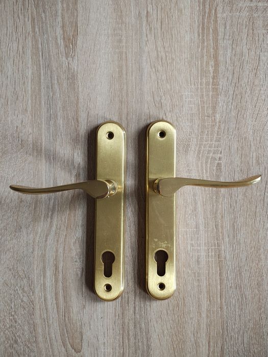 Komplet klamek mosiężnych