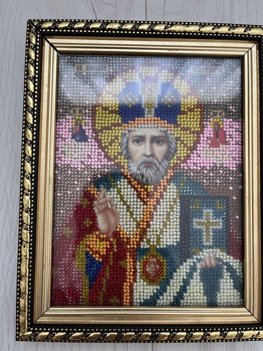 Ікона вишита бісером