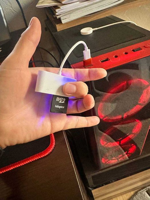 Кардрідер USB-C 3в1 SD TF USB для iPhone 15 iPad MacBook Android ноутбука ПК | Перевірено