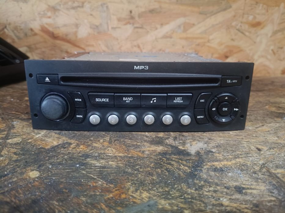 Peugeot 207 radio fabryczne mp3 rd4 n1m02