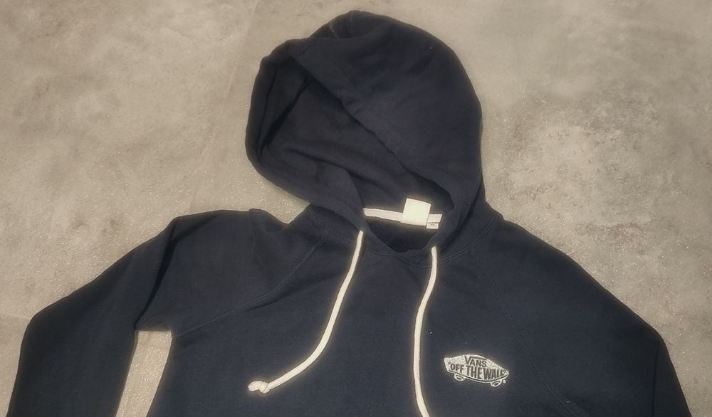 Bluza Vans r. XS kaptur granatowa kangurka