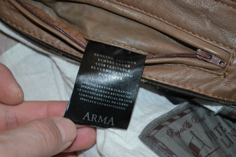 Arma man xl-l куртка кожаная оригинал мужская бомбер