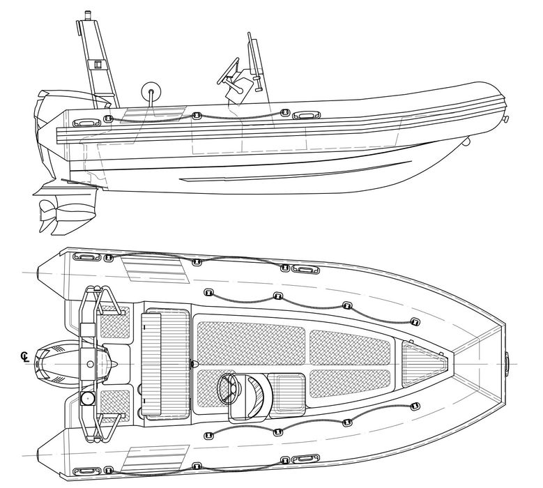 Łódź rekreacyjna Sportis Idea 2000 - typu RIB