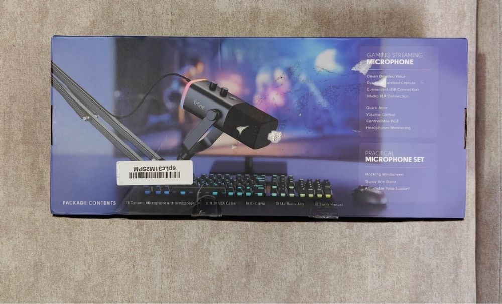 Fifine Ampligame AM8 - професійний мікрофон для стрімінгу