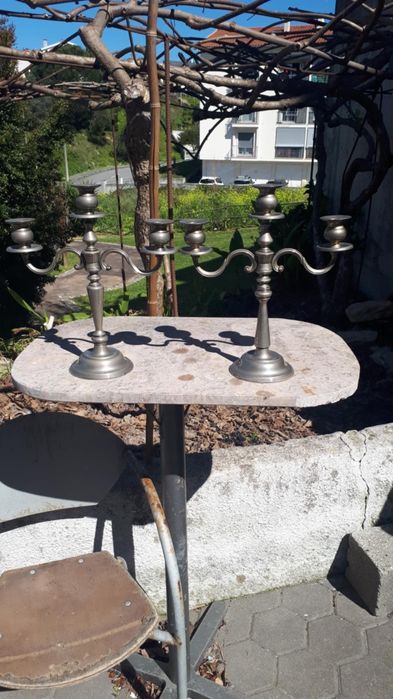 Castiçais em estanho