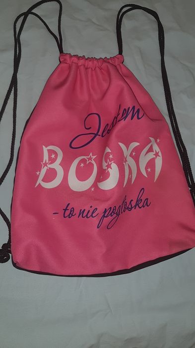 Worek na plecy różowy