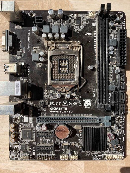 Материнская плата Gigabyte GA-H110M-S2 (s1151, Intel H110, PCI-Ex16)