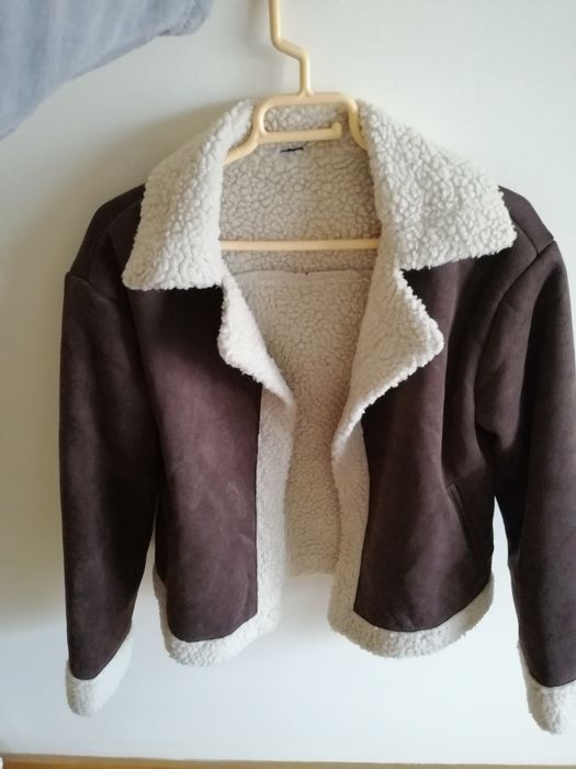 Casaco castanho pêlo