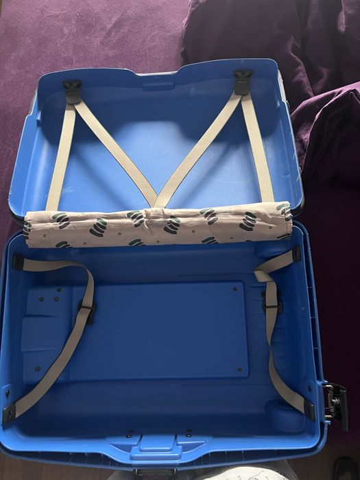 Walizka kabinowa Samsonite niebieska