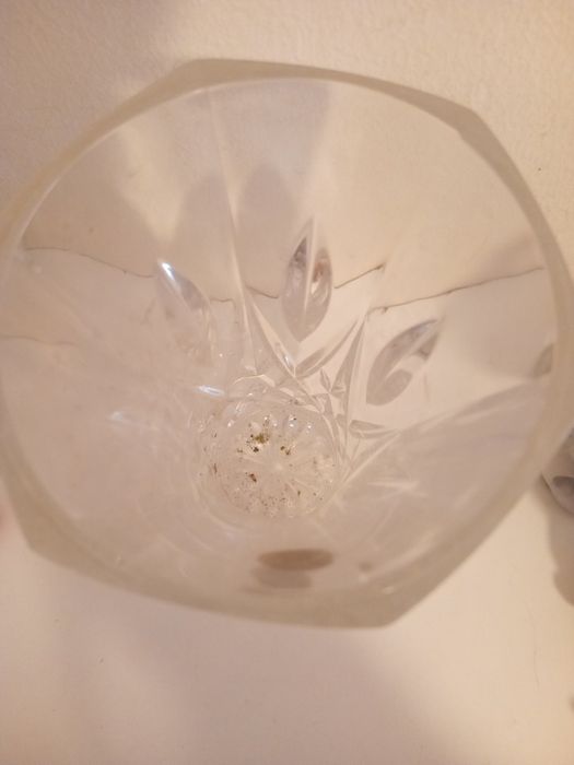 Vaso de cristal lapidado italiana RCR Royal Crystal Rock  AP  24%
