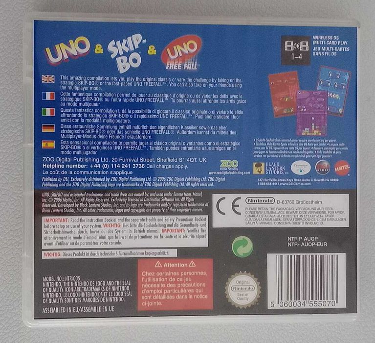 Jogo Nintendo DS – Uno (Vídeo game)