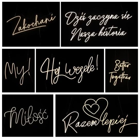 Neony! Napisy ledowe! Ślub, wesele, studniowka, chrzest święty