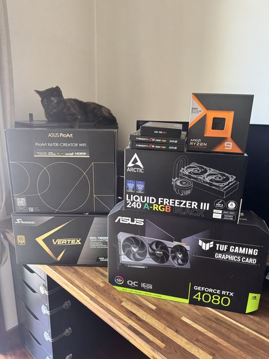 OPORTUNIDADE PC Gamer Ryzen 9 7900X3D + RTX 4080 Asus TUF + 64GB RAM DDR5