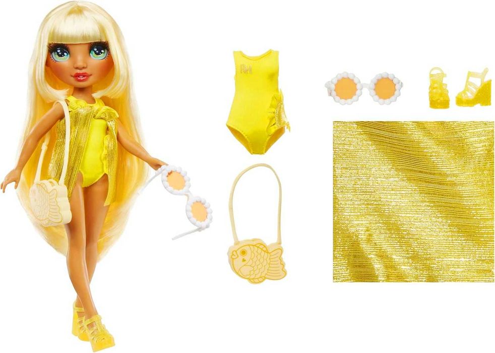 Rainbow High swim: Red Ruby, Sunny. Рейнбоу Хай пляж: Санні, Рубі