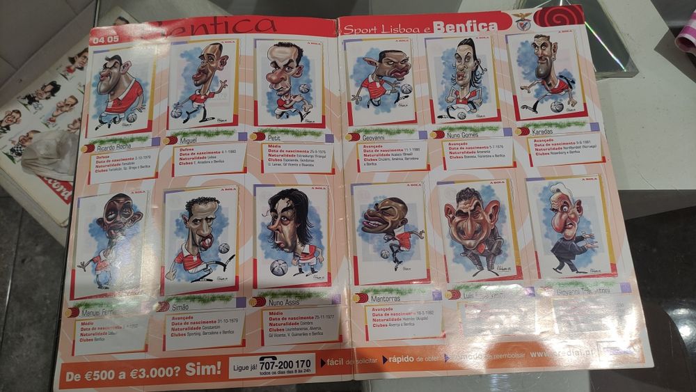 Caderneta de Futebol A Bola