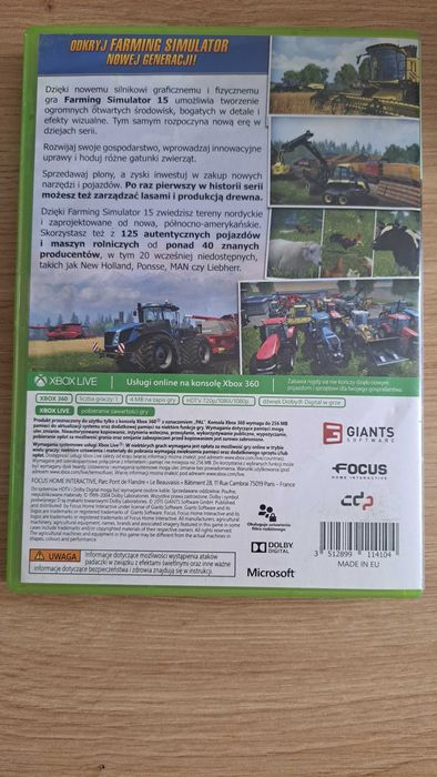 Farming Simulator 15 Xbox 360 Polskie Napisy