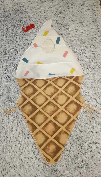 Карнавальний костюм Ріжок морозива для дорослого