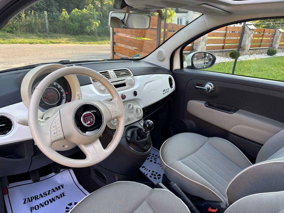 | Fiat 500 1.2 69KM | Panorama | Klimatyzacja | Wersja Lounge |