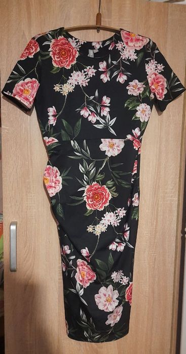 Сукня плаття для вагітних з квітковим принтом