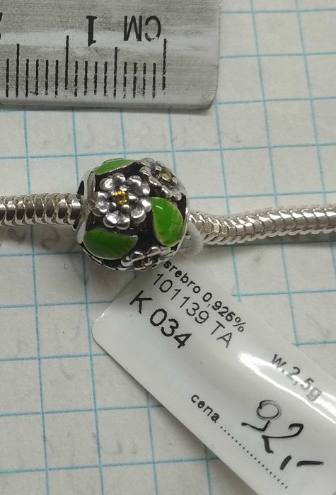 Charms Kwiatki Wiosenne Srebro 925 NOWE
