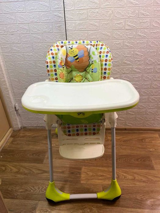 Стільчик для годування Chicco POLLY 2W1 Wood + подарунок