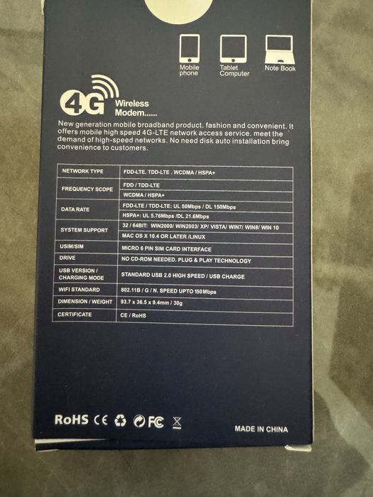 PEN Modem 4G USB Wifi