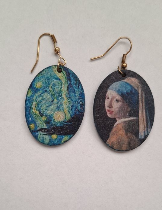 Wiszące kolczyki - malarstwo Vermeer i Van Gogh