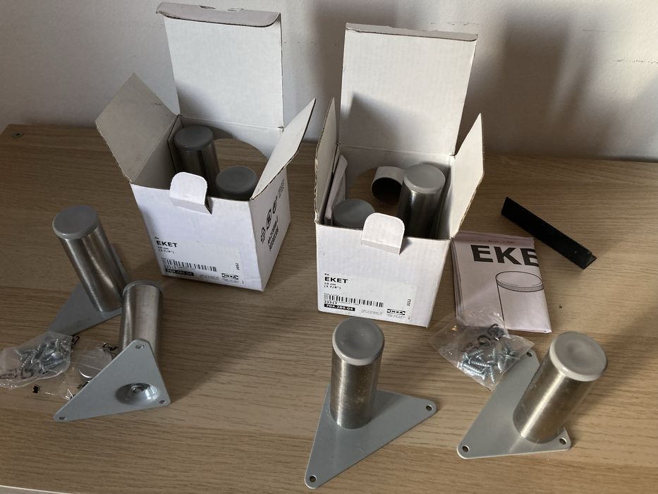 IKEA EKET Pés Metal (1 caixa = 4 unidades) NOVOS
