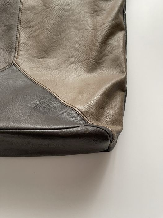 Brazowo czarna torbka typu shopper na zakupy