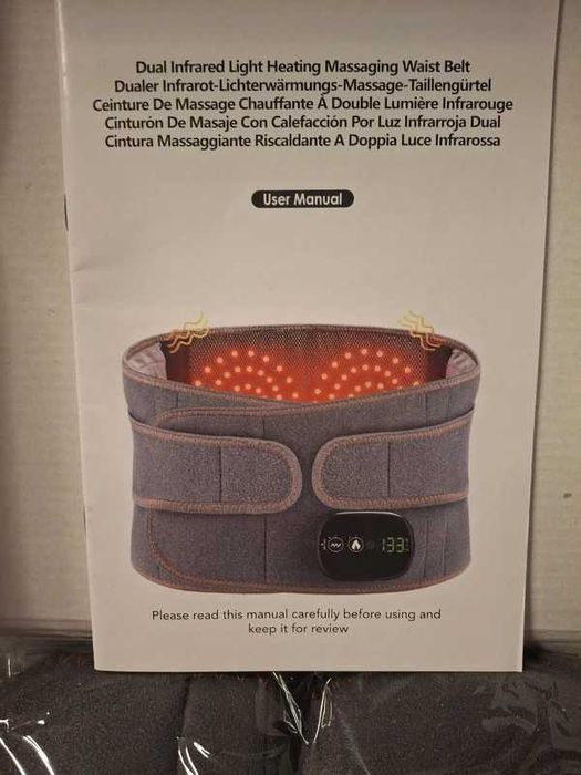 Masażer pas rozgrzewający lędźwiowy stabilizujący kręgosłup