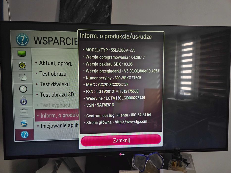 Telewizor 3D lg 55la860v za
