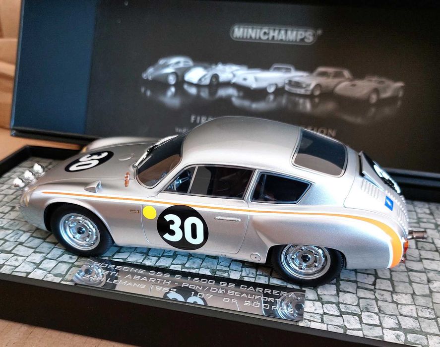 Miniatura Porsche 356 B Abarth 1600 GS #30 24h LM 1962 Minichamps 1:18